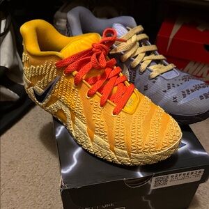 Nike Kids' Orange and Blue Sneakers